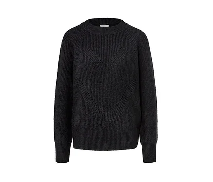 Strickpullover, schwarz