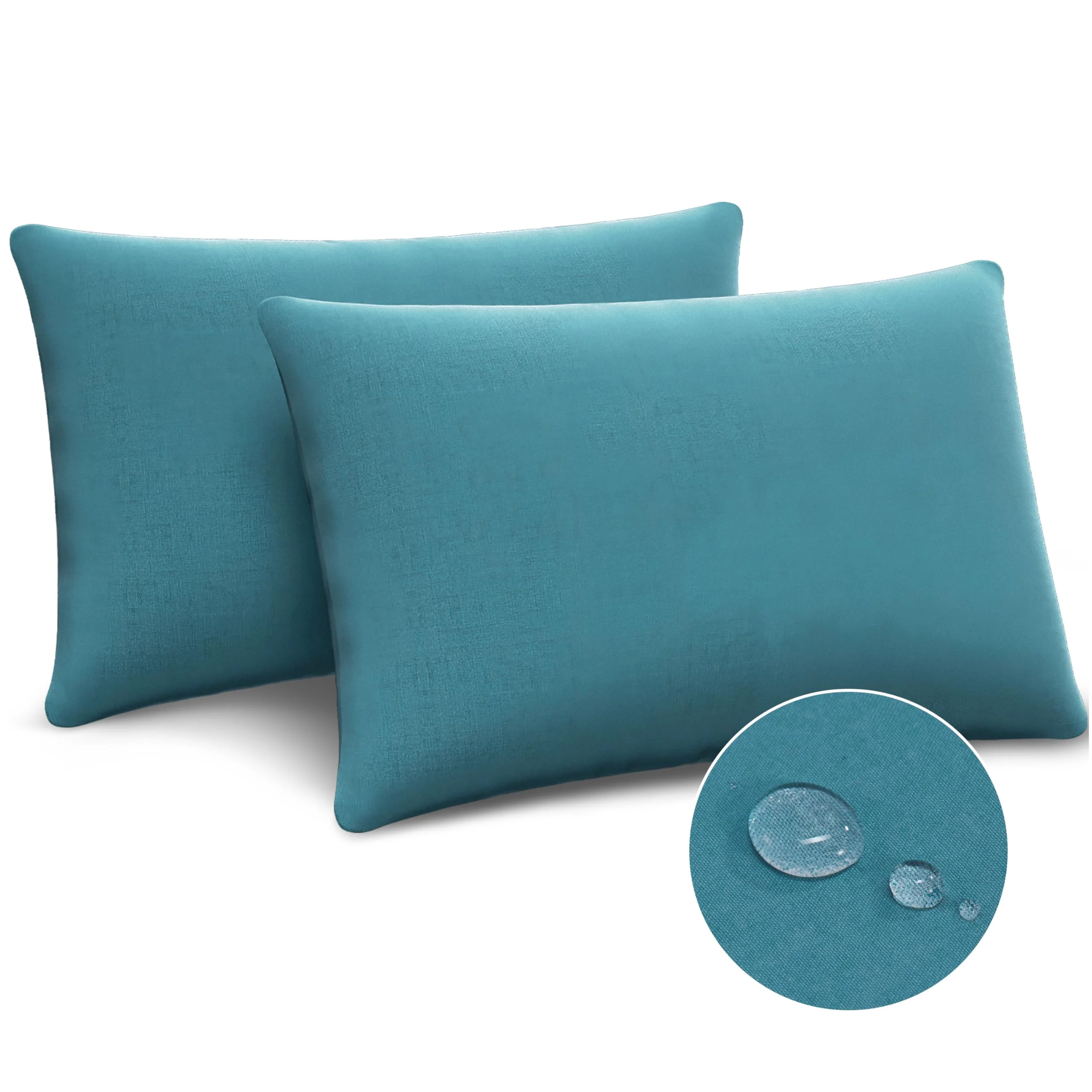 WVIOWVI wasserdichte Kissenbezug 40 x 80 2er Set, Kopfkissenbezug 40x80 - Atmungsaktiver für Allergiker, Wasserfest Kissenbezüge Kopfkissen Kissenhülle - Resistent und Hypoallergen