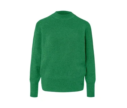 Feinstrickpullover, grün