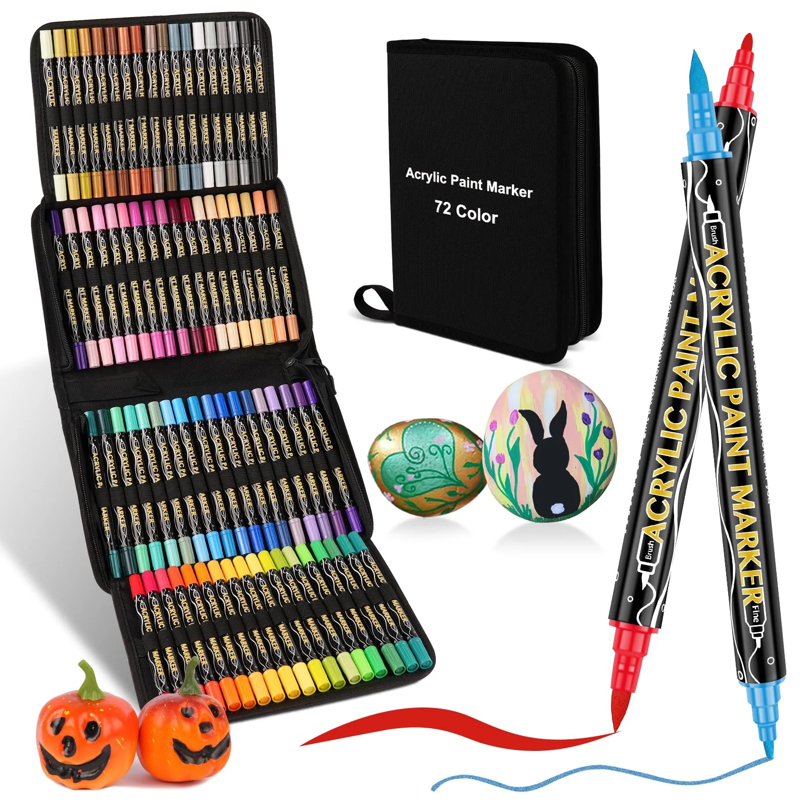 colpart Acrylstifte für Steine wasserfest Steine Bemalen