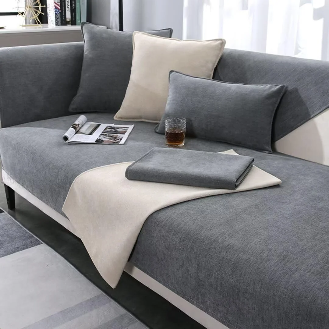 BohrenCL Sofa Überzug, Sofabezug, Sofadecken Für Sitzfläche, Sofaschoner rutschfest, Sofadecke, Sofaschutz Katze Hund, Sofaüberwurf, Couch Überzug U-Form L-Form für 1 2 3 4 Sitzer Sofa 90x180cm