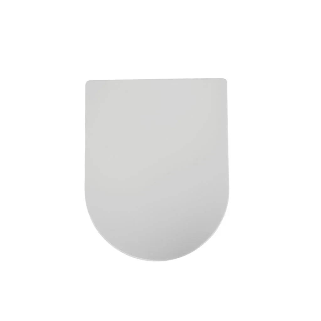 SAINOS Duroplast WC-Sitz D-Form mit Absenkautomatik, Edelstahlscharnier, One-Touch-Schnellverschluss und einfacher Reinigung, strapazierfähiges Material, belastbar bis 180 kg