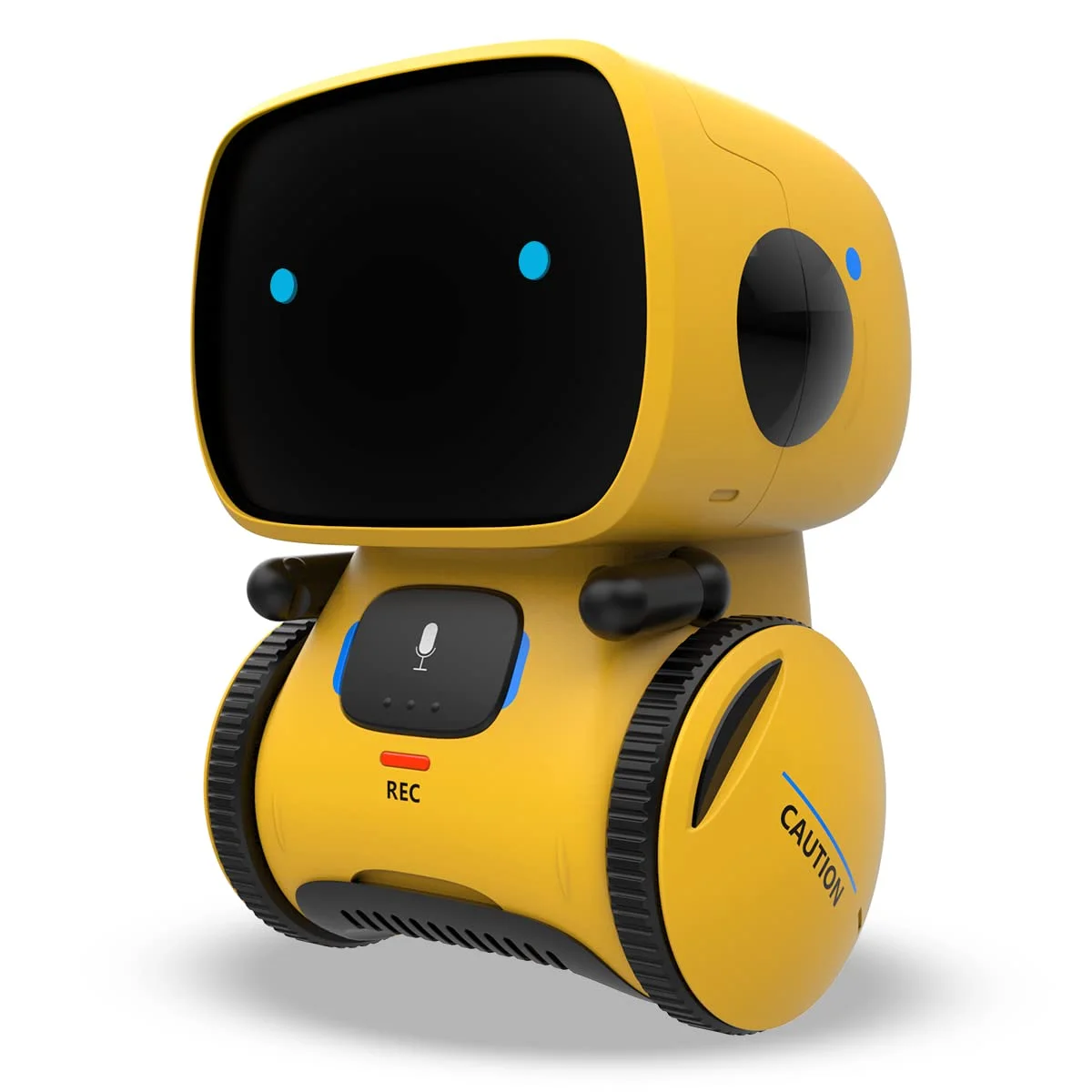 REMOKING Interaktiver Lernroboter für Kinder, Sprechender Roboter mit Musik, Tanz & LED-Augen, Touch- & Sprachsteuerung, Lernspielzeug Geschenk für Jungen & Mädchen ab 3 Jahren (Gelb)