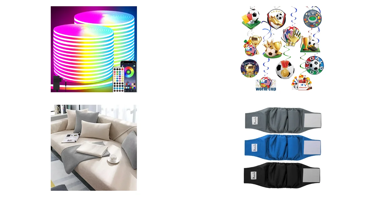 Top-Produkte bei Amazon Blitzangebote am 29.05.2026: segrass Neon LED Strip und WM Deko