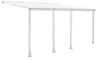 Terrassendach/Veranda, aus pulverbeschichtete Aluminium ca. 618 x 303 x 258 cm - Weiß