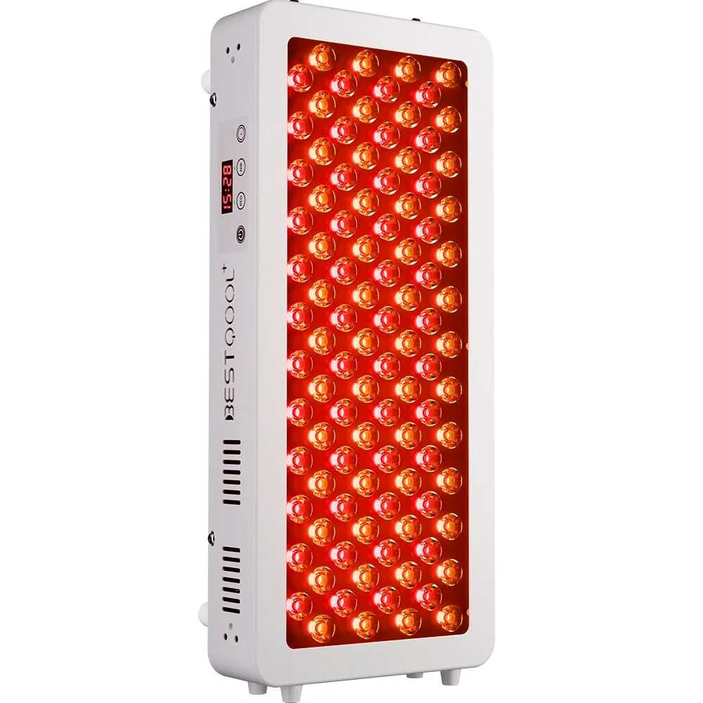 BestQool-Rotlichtgerät, 4 Wellenlängen-Rotlichtlampe, 100 Dual-Chip-LEDs der Spitzenklasse, Hochwertiges Rotlichtpanel, 170 W, modulares Design.