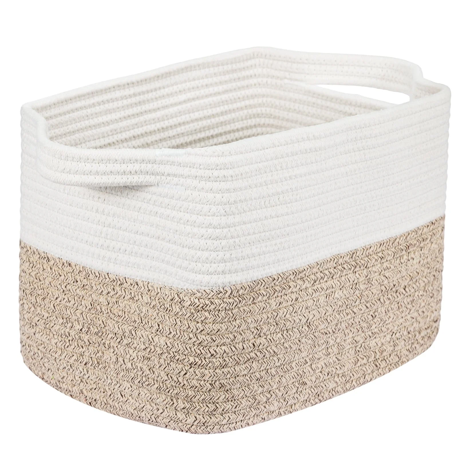 Toemics Aufbewahrungskorb Klein Regalkörbe Baumwolle Aufbewahrung Korb für Regal, Kinderzimmer, Wohnzimmer, Kinderzimmer, Badzimmer, 30x25x24cm