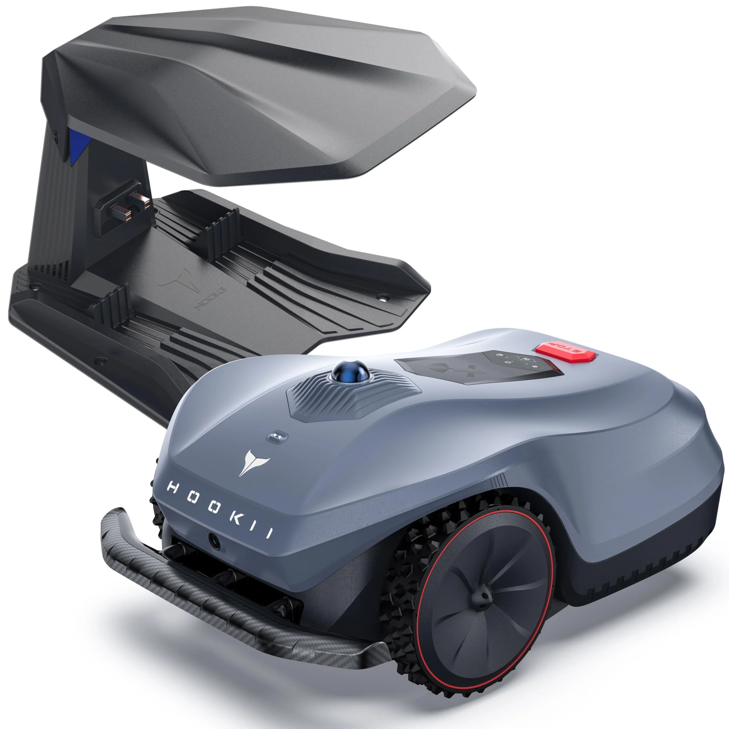 HOOKII Neomow X SE Mähroboter ohne Begrenzungskabel, bis 3000㎡, 3D LiDAR SLAM+Vision Fusion Kartierung, Keine RTK-Station Erforderlich, mit 4G Modul und GPS, Schnitthöhe 30-85 mm, 45% Steigung, Leise