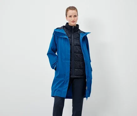 3-in-1-Outdoormantel, blau