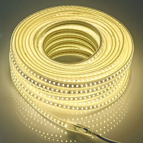 pcning 5730 LED Strip IP67 Wasserdicht 120 LED/m Flexibler LED Streifen Warmweiß Tagesweiß Kaltweiß mit EU Stecker AC 220V 230V