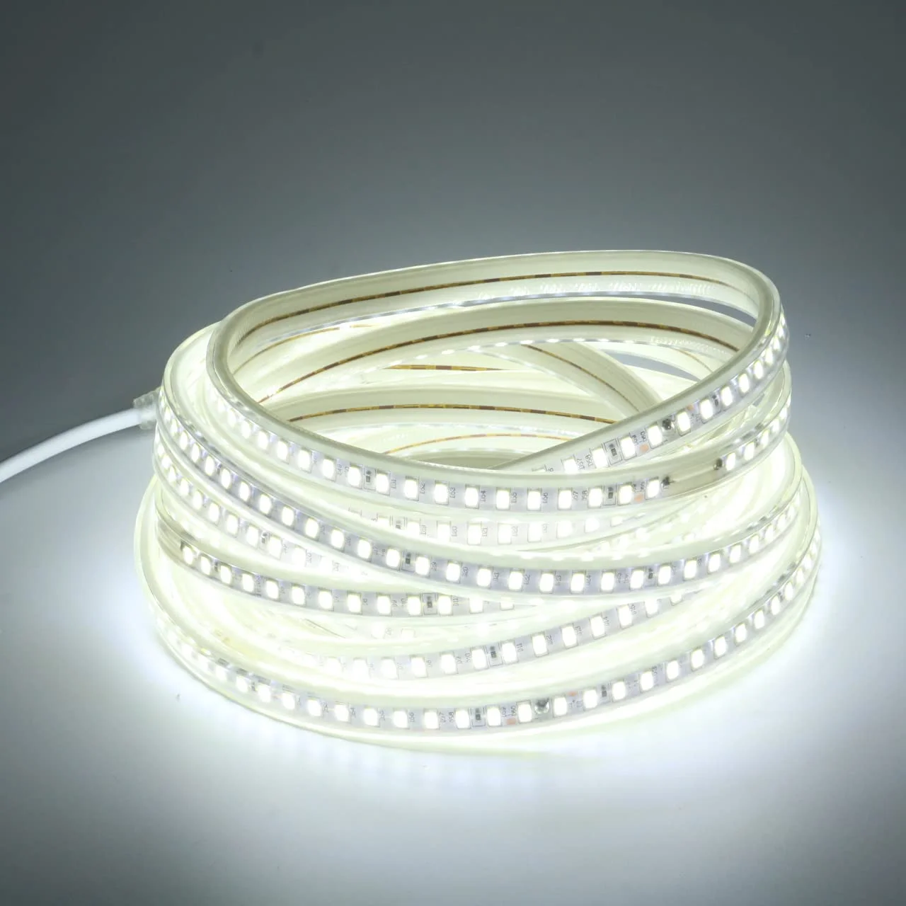 pcning 220V 230V LED Streifen 8m LED Band 6000K Kaltes Weiss SMD 5730 120leds/m Strip IP67 Wasserdicht 8 Meter (kaltes Weiß, 8)