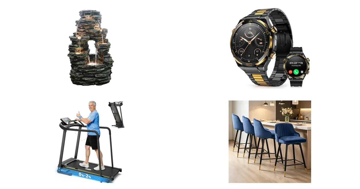 Heißeste Deals des Tages am 04.06.2026: Dehner Brunnen Salto & IOWODO Luxusuhr 50% Rabatt