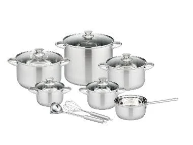 Kochtopf-Set Rigo, 13-teilig, Edelstahl
