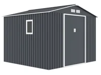 Metallgerätehaus "HANNA", ca. 277 x 259 x 213 cm - Grau/Weiß