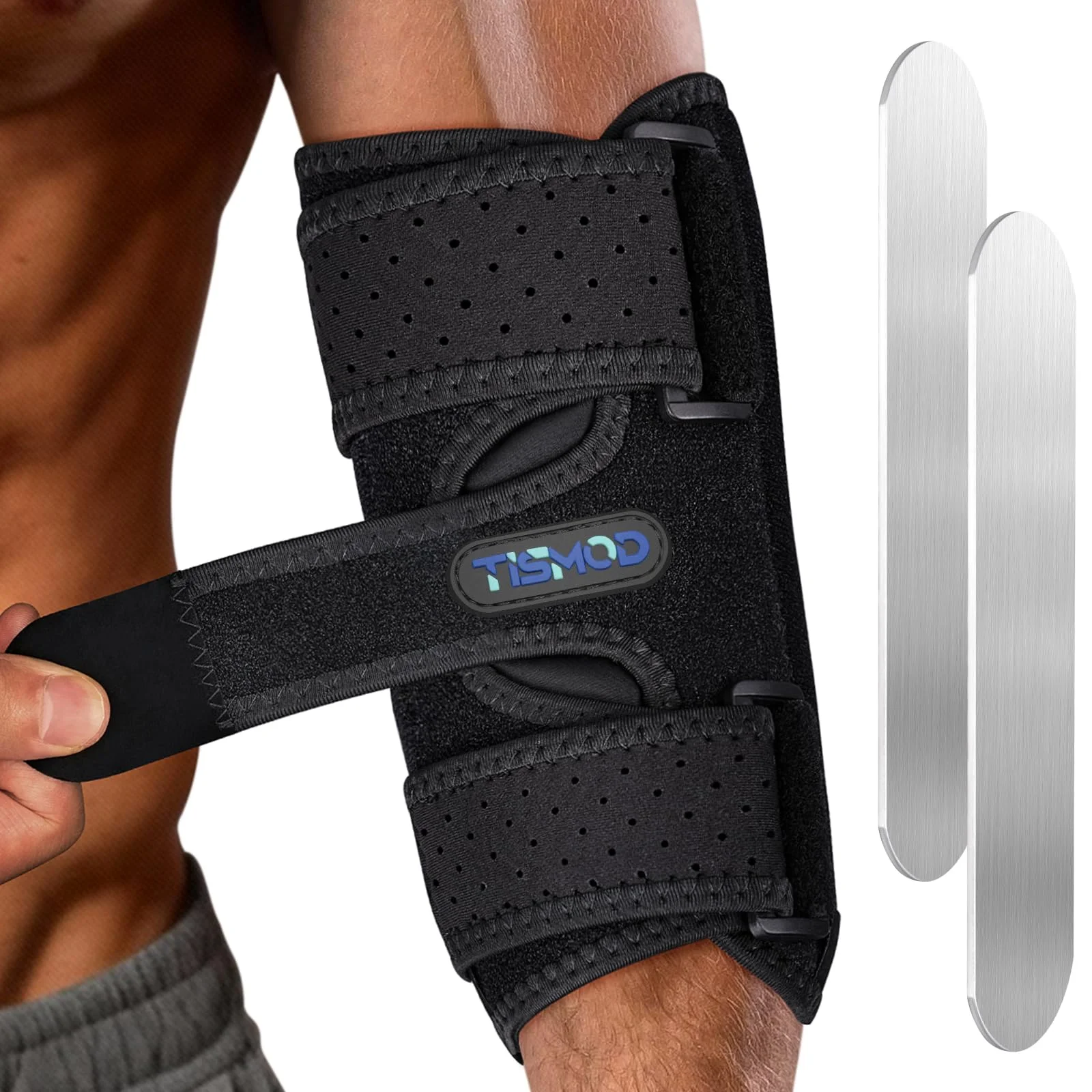 TISMOD Ellenbogen-Bandage, Ellenbogenschiene für Kubitaltunnel-Bandage für Schlaf-Wegfahrsperre für Ulnarnerv-Bandage, Ellenbogenschmerzen, passend für Männer und Frauen