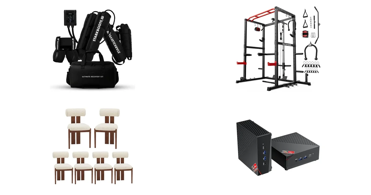 Amazon-Neuheiten 06.06.2026: Recovery Boots & Sportsroyals Power Rack im Fokus