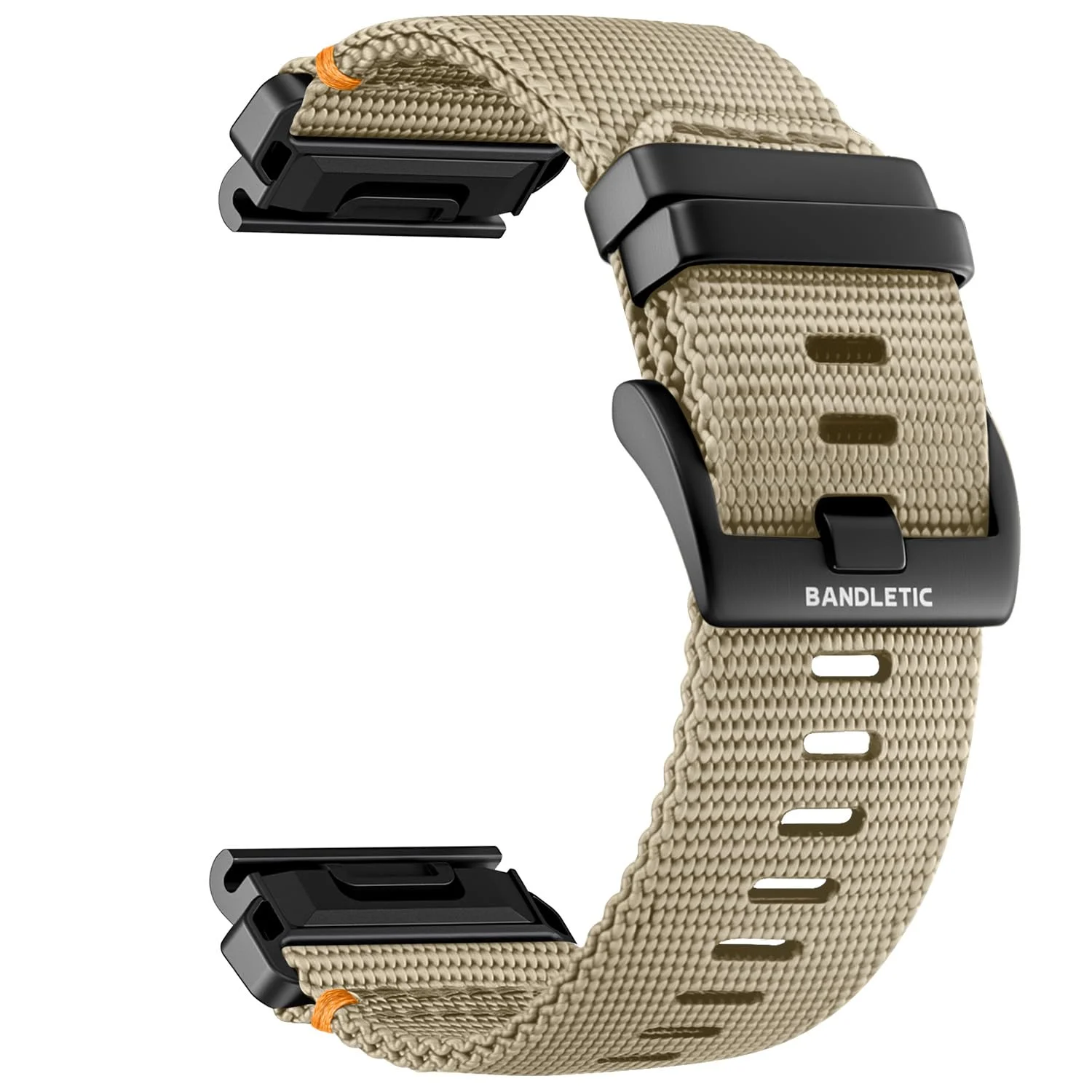 Bandletic Kompatibel mit Garmin Fenix 8 47mm/7/6/5 Armband Quick Fit Robustes Nylonarmband für Fenix 7 Pro/6 Pro/5 Plus/Instinct 3 E 45mm/Forerunner965/955/945 /Approach S70/S62/S60