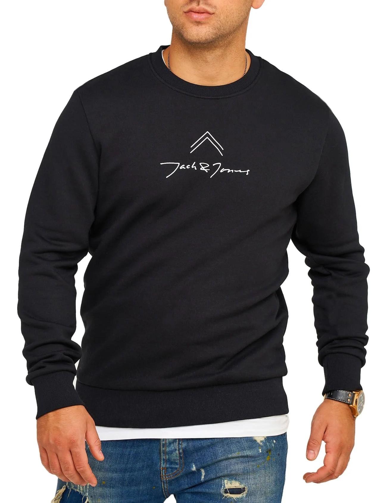JACK & JONES Infinity Herren Sweatshirt Austin Pullover Sweater