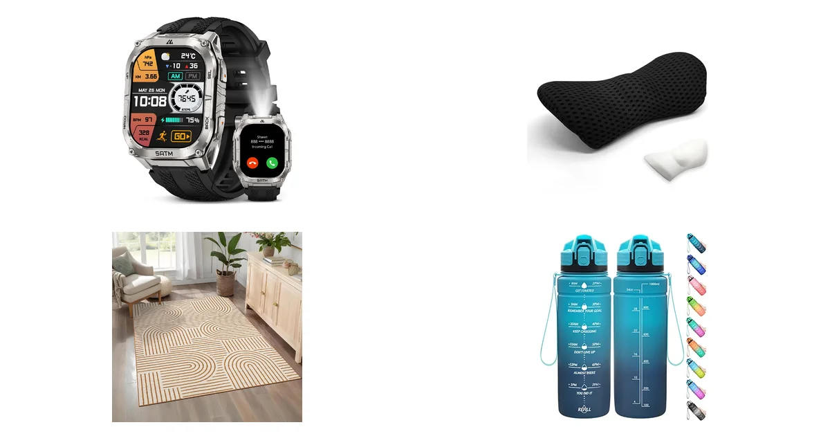 KOSPET Tank T4C Smartwatch Herren und Edumov Lendenwirbelkissen Blitzangebote 07.06.2026