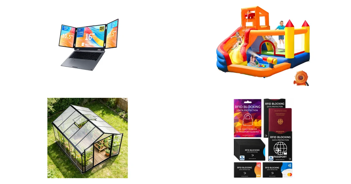 Top-Produkte KOOFORWAY Laptop mit 3 Bildschirmen 16
