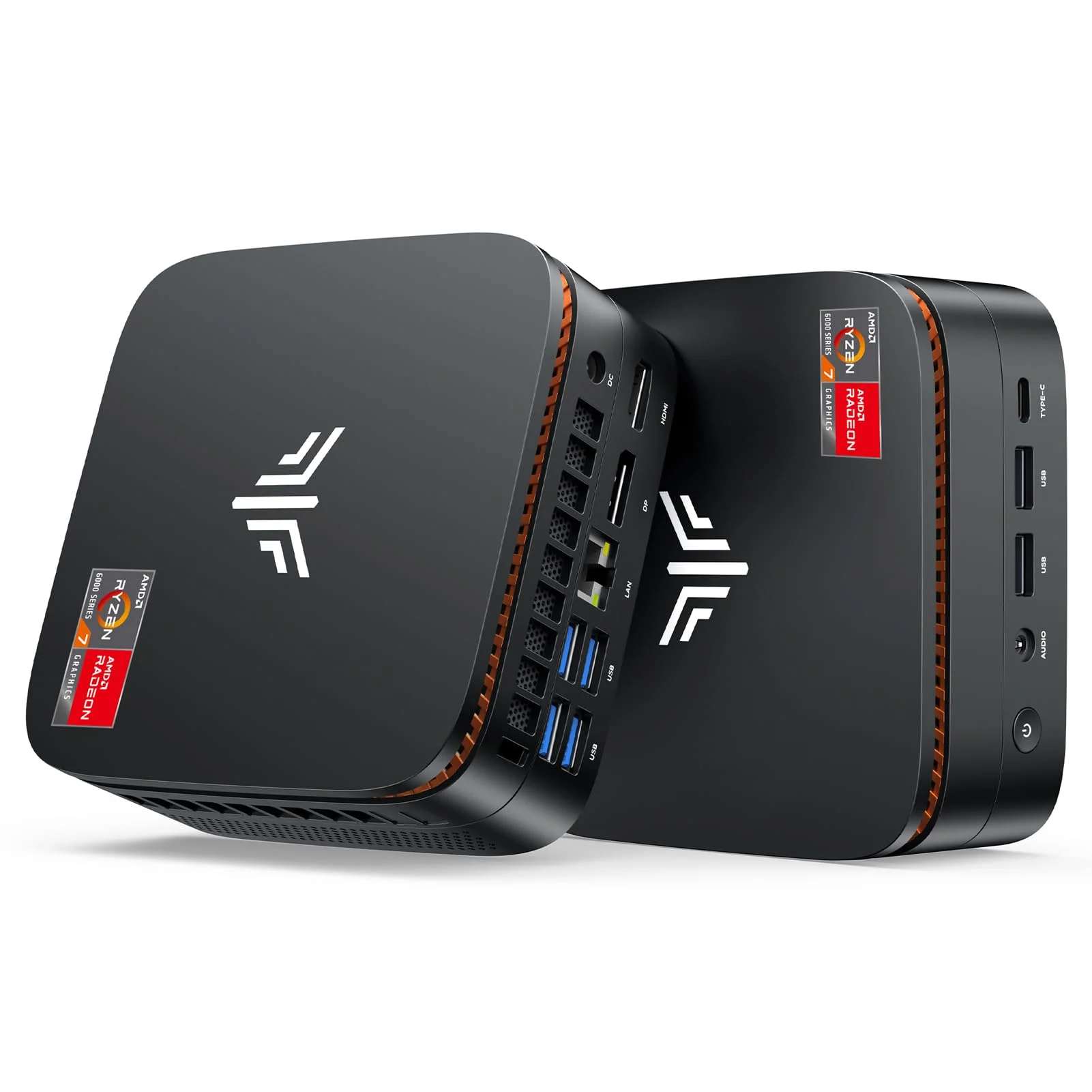 NiPoGi Hyper H1 Mini PC W-11 PRO ΑΜD Ryzen 7 6800H(Max 4.7GHz,8C/16T) 32GB LPDDR5 6400MHz/1TB M.2 NVMe SSD, Desktop PC DP1.4+HDMI 2.0+Type-C 4K Triple Display/WiFi 6/BT 5.2/VESA-Unterstützt
