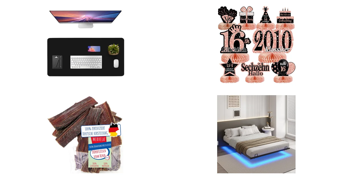 Vicwe Schreibtischunterlage 120 x 43 cm im Blitzangebot am 08.06.2026 bei Amazon.de