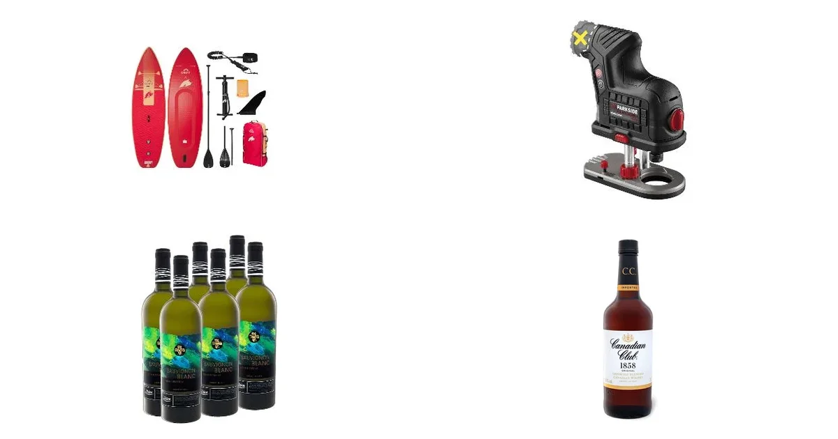 Lidl.de Deals am 08.06.2026: Doppelkammer-SUP & PPAKF 12 A1 Kantenfräse