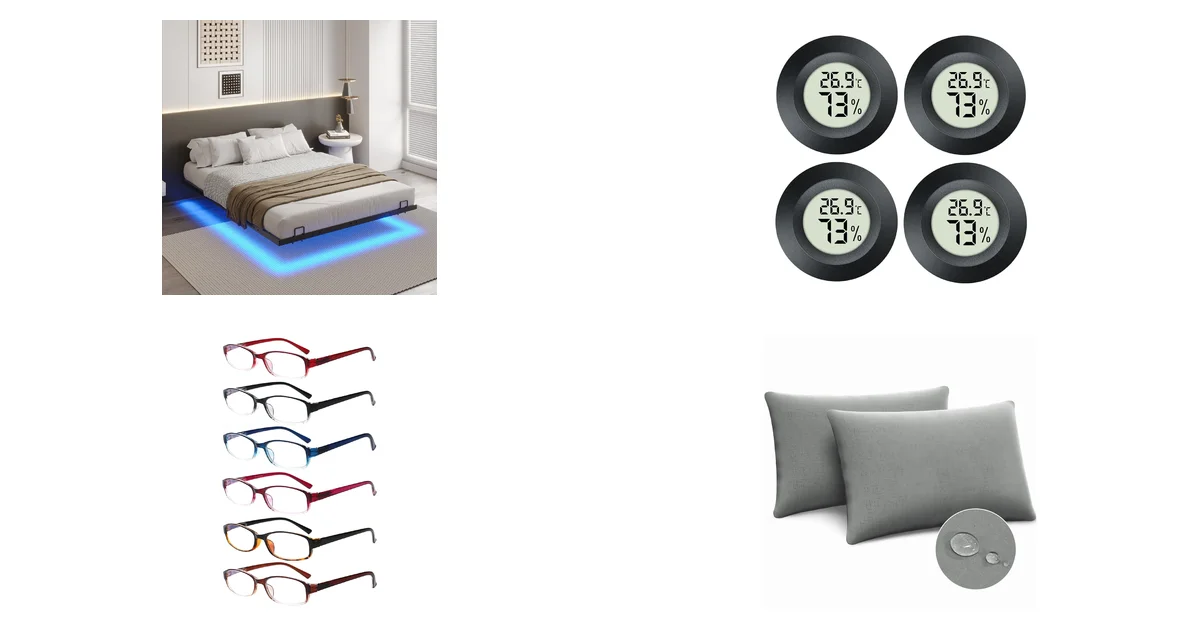 DICTAC Bettgestell 140x200 mit LED Beleuchtung Blitzangebot am 08.06.2026 bei Amazon.de
