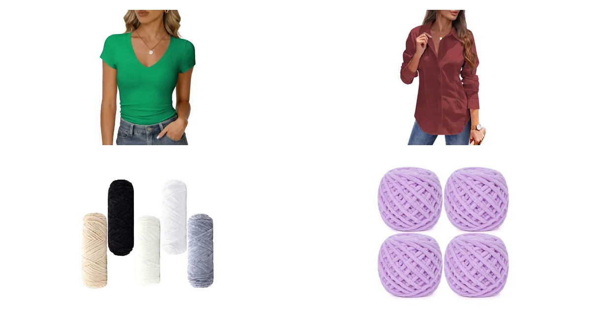 RIROW Damen Sommer T-Shirt Basic V-Ausschnitt Blitzangebot 08.06.2026