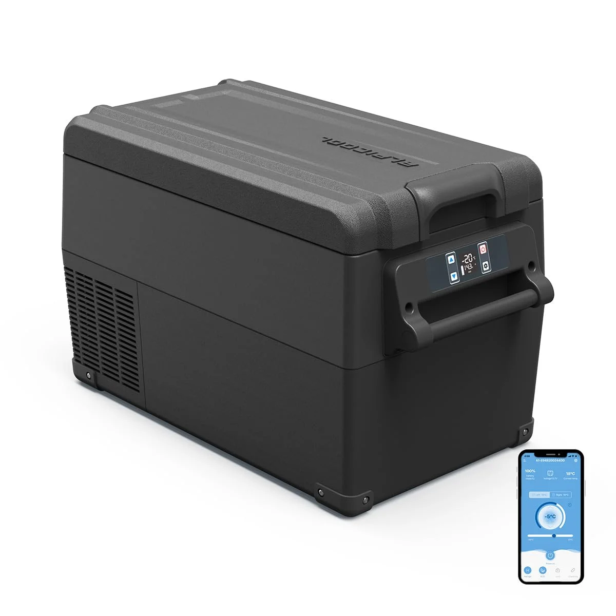 Alpicool NCF35 30,6L Kompressor Kühlbox 12V tragbarer Mini-Kühlschrank elektrische Gefrierbox klein Gefrierschrank für Auto camping, Lkw, Boot, -20℃ bis 20℃(Schwarz)