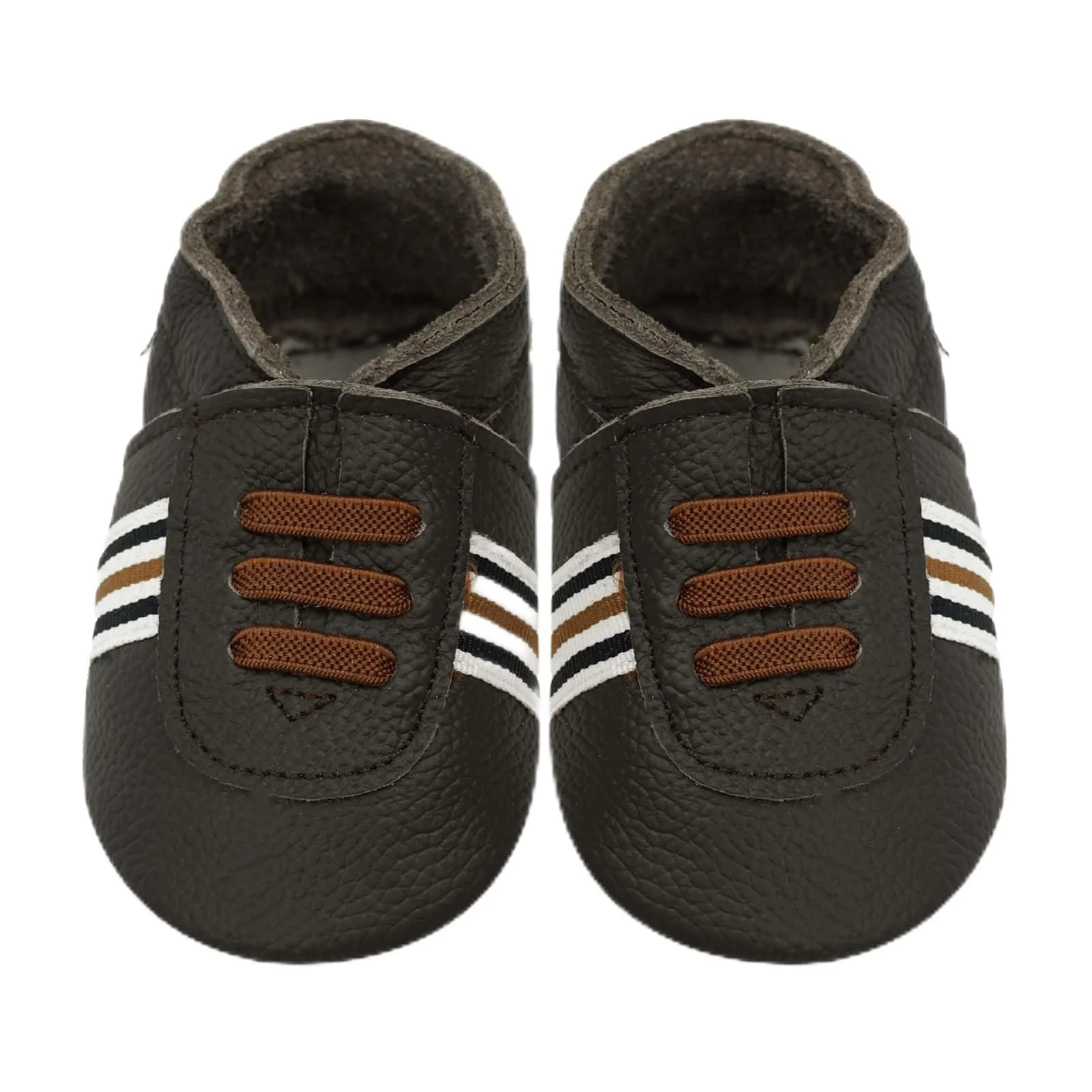 mepiq Krabbelschuhe Baby - Weiche Lederpuschen & Lauflernschuhe für Jungen und Mädchen, rutschfeste Babyhausschuhe