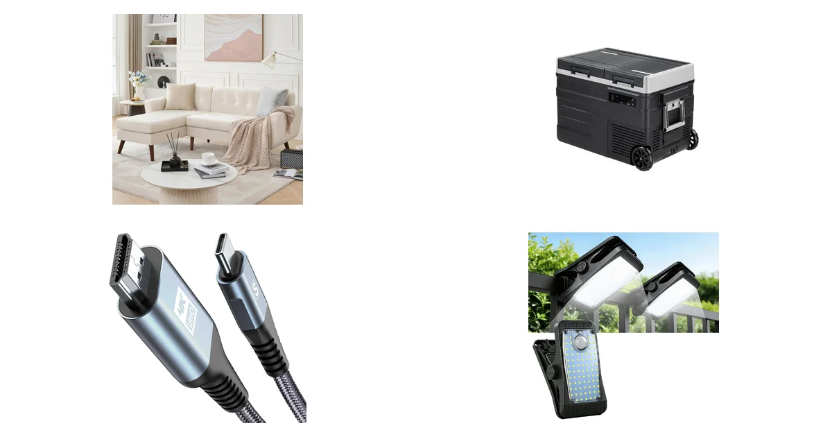 Top-Produkte bei Amazon am 09.06.2026: Kingfun Ecksofa Beige und zcamp Kühlbox