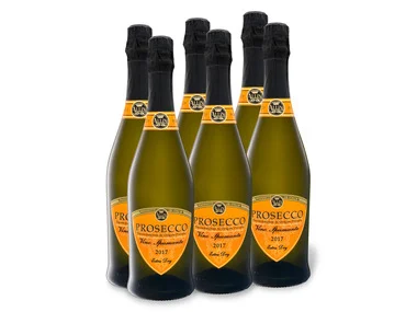 6 x 0,75-l-Flasche Weinpaket ALLINI Prosecco Spumante DOC extra dry, Schaumwein