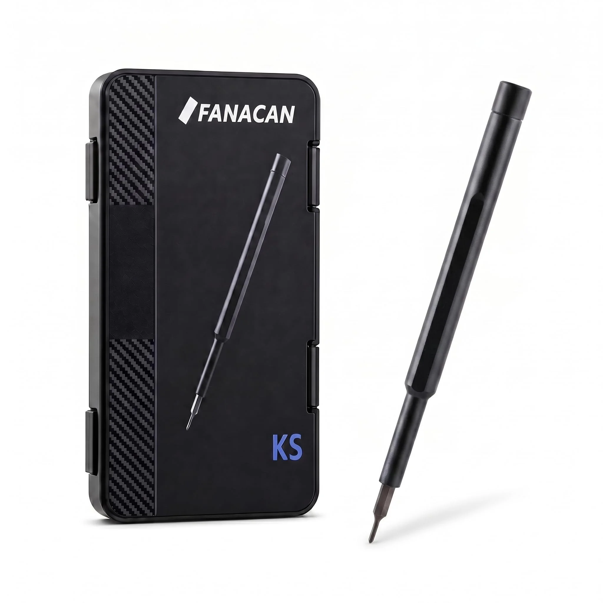 FANACAN Präzisionsschraubendreher Set 58 in 1 Magnetisch, Mini Feinmechaniker Schraubendreher Set für iPhone MacBook PS5 Xbox Laptop Kamera Uhr Brille, Reparaturset mit Eloxiertem Aluminium-Griff