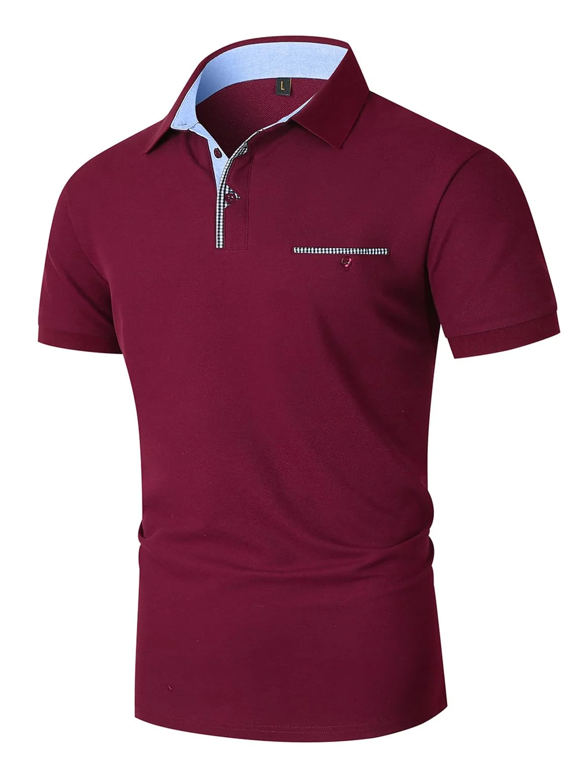 KUNJLELP Poloshirt Herren Kurzarm Männer Polohemd Giraffe Stickerei T-Shirt Sommer