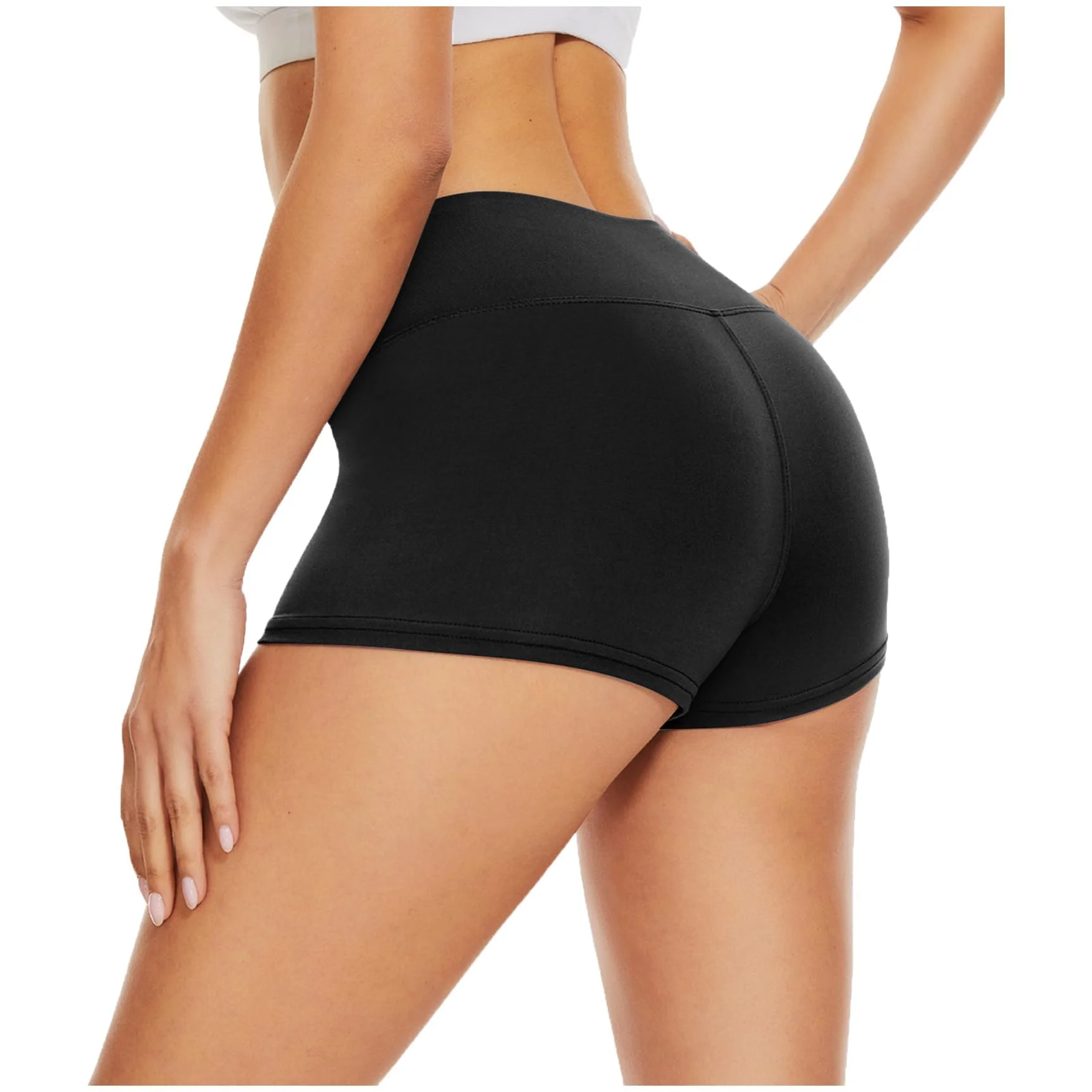 DDOBB Radlerhose Damen Kurz Shorts Unter Kleid High Waist Sportshorts Bauchweg Unterhosen Hotpants Blickdichte Sporthose Boxershorts Gym Leggings