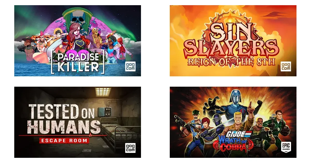 4 neue Freebies bei Prime Gaming am 11.06.2026: Paradise Killer & Sin Slayers