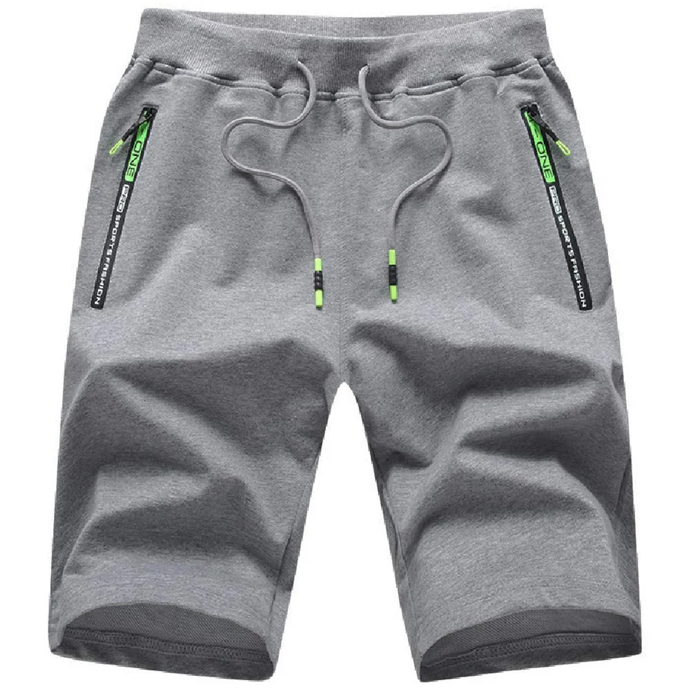 Tansozer Sport Shorts Herren Kurze Hose mit Reißverschlusstasch