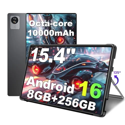 jumper Tablet 15,4 Zoll, Android 16 Tablet mit Helio G99 Octa-Core Prozessor