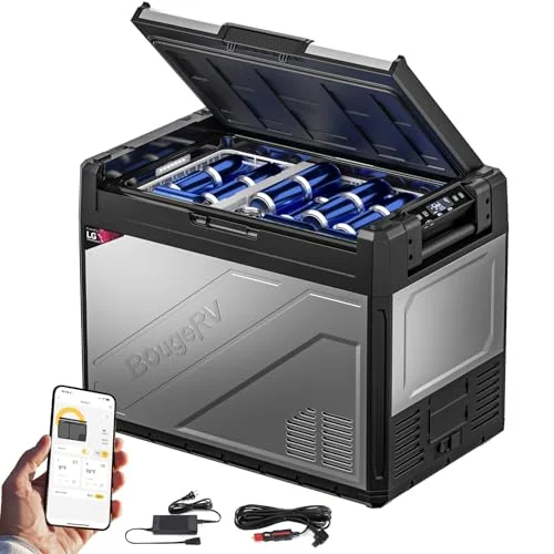 BougeRV Rocky2 Kompressor Kühlbox Auto mit Akku Kühlbox 12V 230V