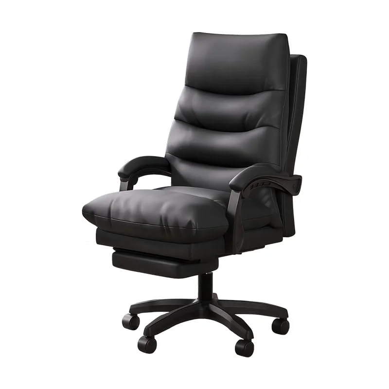 Future Warrior Ergonomischer Bürostuhl, Chefsessel, Schreibtischstuhl mit hoher Rückenlehne und höhenverstellbar, Drehstuhl aus PU-Leder, Liegestuhl für Büro und Zuhause