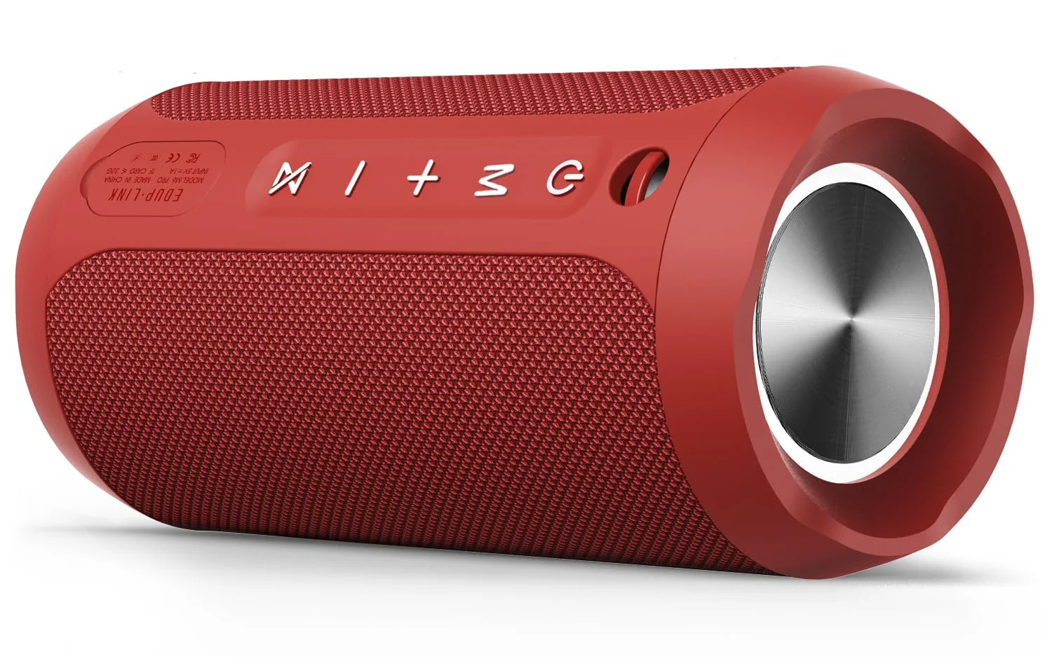 EDUPLINK Tragbarer Bluetooth Lautsprecher – Mini Musikbox in Rot mit LED, IPX7 Wasserdicht, Perfekt für Wellness, Unterwegs und als Wichtel Geschenk für Frauen