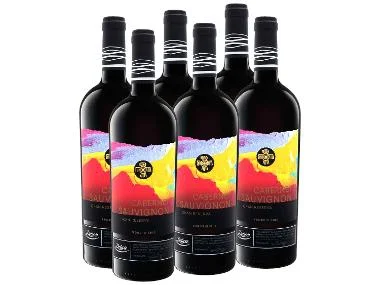 6 x 0,75-l-Flasche Weinpaket Deluxe Cabernet Sauvignon Gran Reserva Valle del Rapel trocken, Rotwein