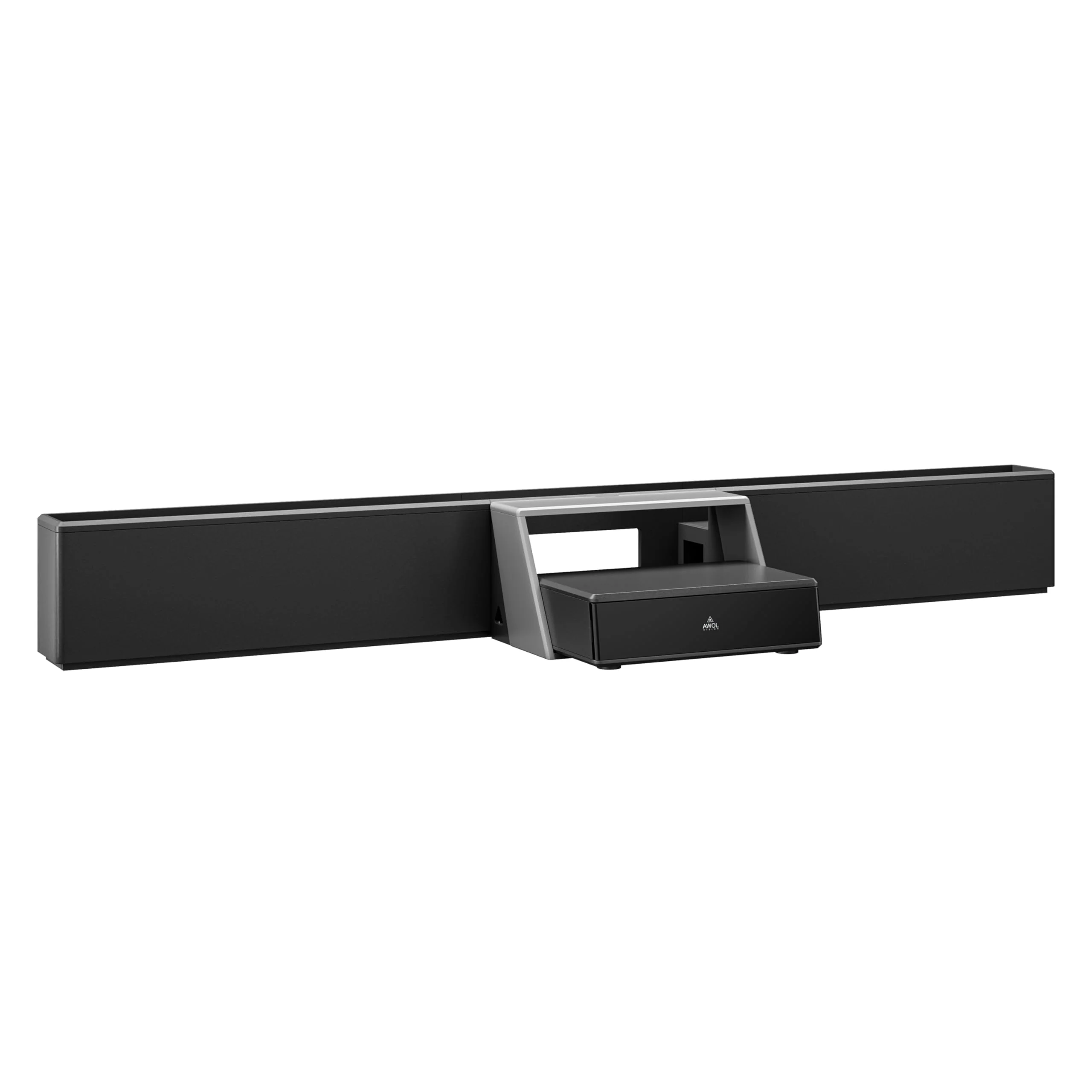 AWOL VISION Projector Station Only, 120" Smart All-in-One UST Projector Cabinet mit verstecktem Stauraum, Kabelmanagement und Stimmungsbeleuchtung (120‘’)