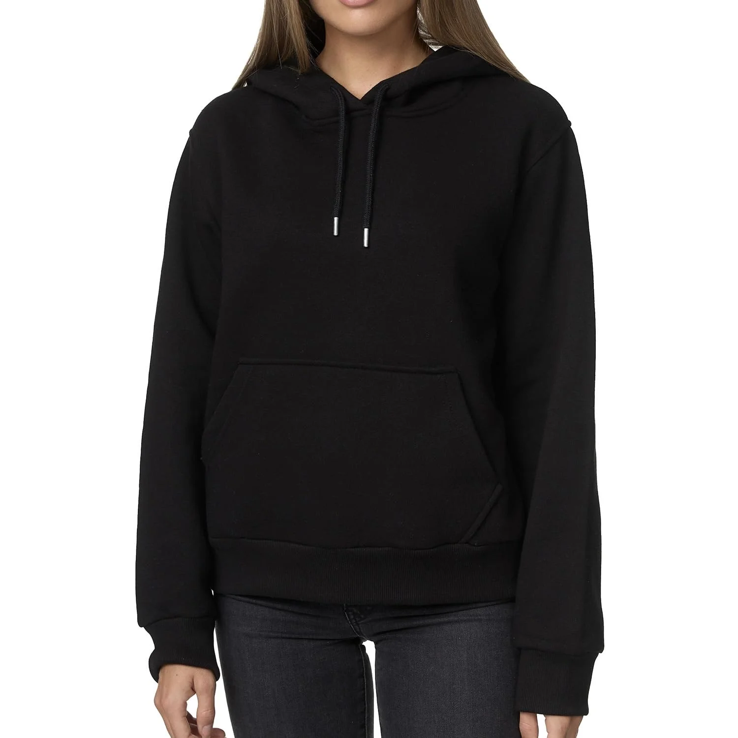 Smith & Solo Hoodie Damen – Kapuzenpullover Frauen Baumwolle Long, mit Kapuze Pullover Sweatshirt Rundhals, Slim Fit Freizeit Sport Langarmshirt, Hoodies Training - Pulli Streetwear