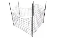 Metall-Gartenzaun, NI4, pulverbeschichtet, ca. 77,5 x 64 cm - Anthrazit