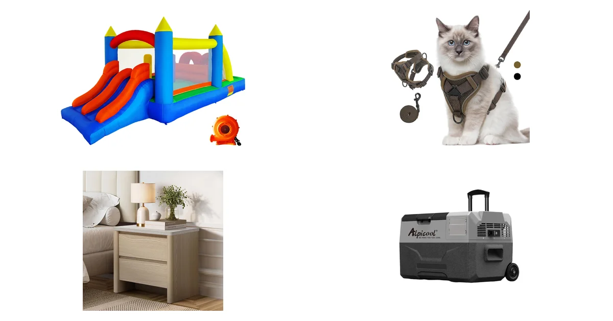 Top-Produkte Blitzangebote am 13.06.2026: Ballsea Hüpfburg und Katzengeschirr von Amazon