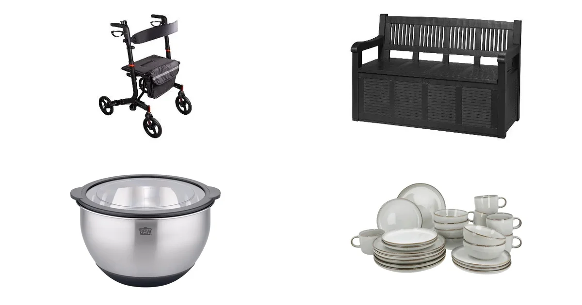 Lidl.de Deals 13.06.2026: Rollator Assistenz klappbar & Gartenbank sparen 179€
