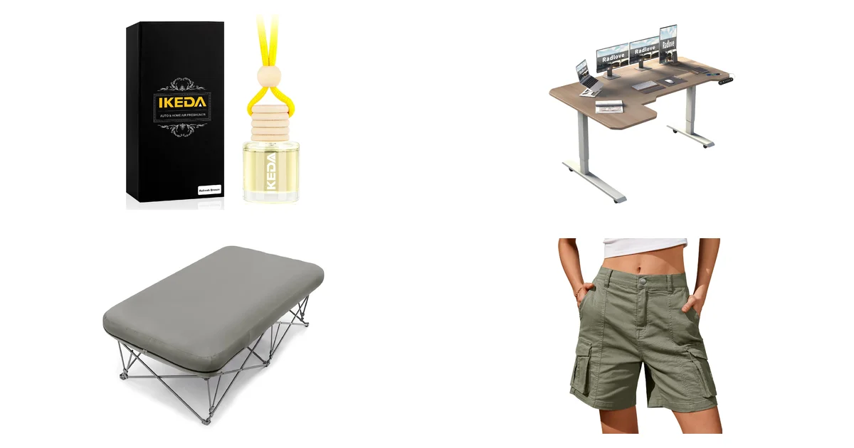 Top-Produkte im Blitzangebot: Ikeda Autoduft und Radlove Schreibtisch am 14.06.2026