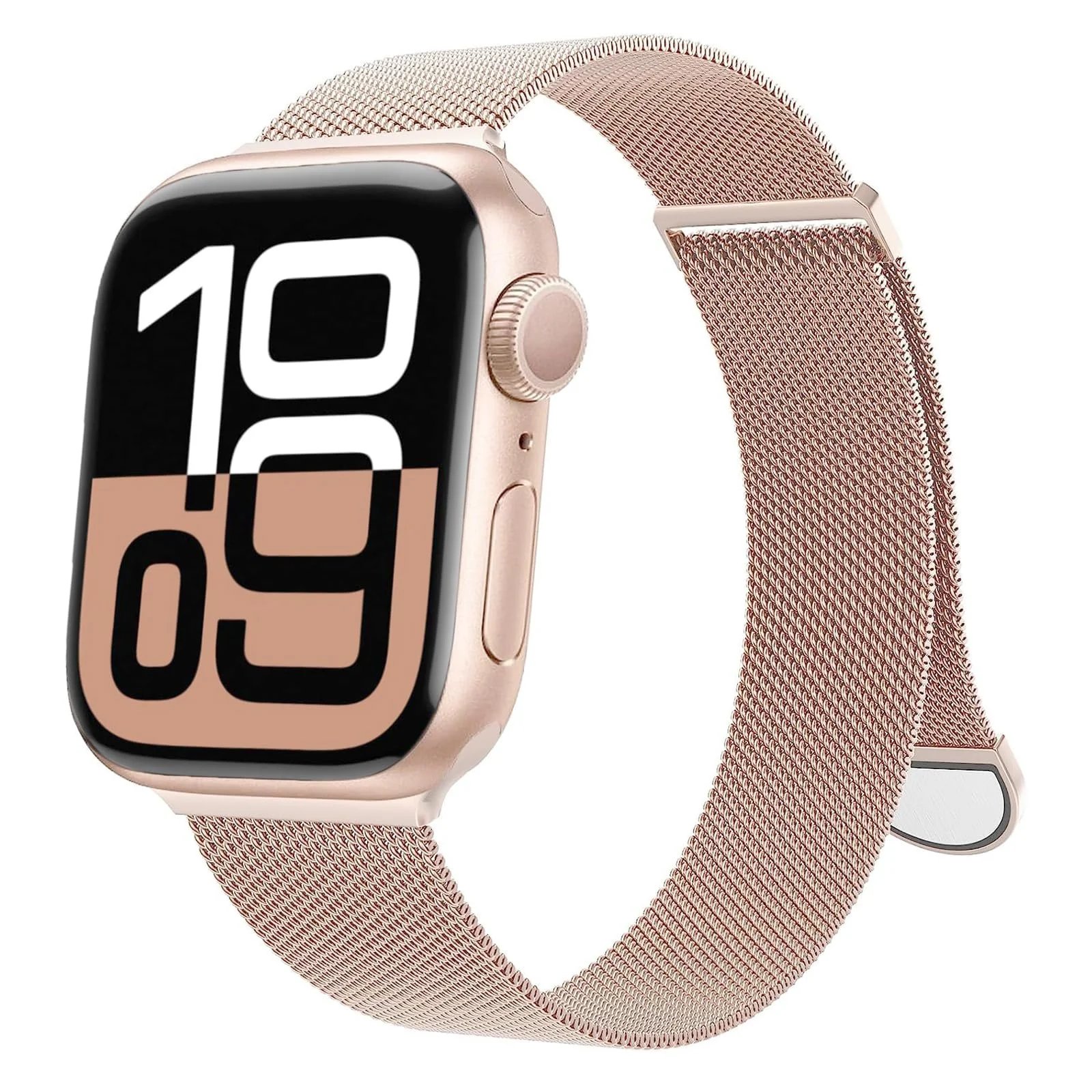 ORRLBB Kompatibel mit Apple Watch Armband Series 11 10 9 8 7 6 5 4 Ultra SE 3 2 1 Damen Herren, Magnetische Metall Edelstahl Armbänder für iWatch 49mm 46mm 45mm 44mm 42mm 41mm 40mm 38mm